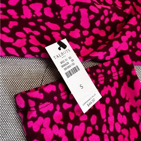 TALBOTS Cotton Long Sleeve Tee/ Shiraz Cabare - Picture 4 of 4